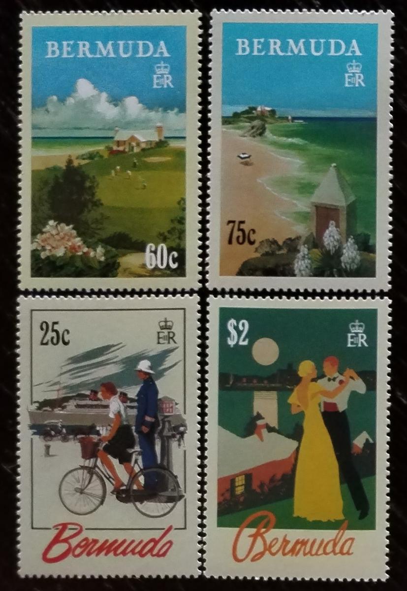 Bermudy 1993 14€ Historické plakáty na propagaci turismu, Umění