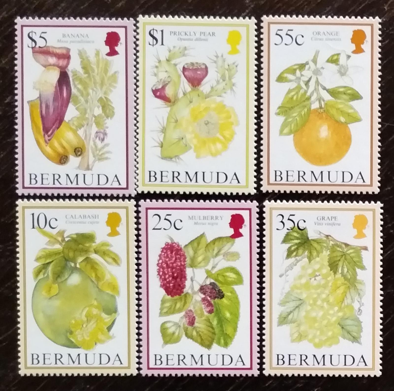 Bermudy 1994 22€ Tisky definitivy ovoce a rostlin ostrova