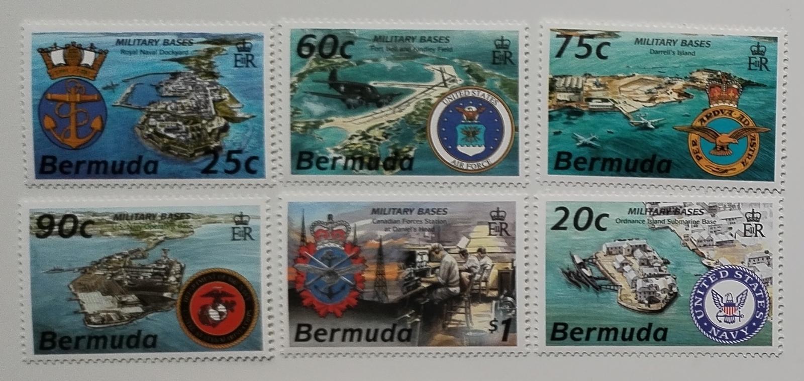 Bermudy 1995 12€ Historické a moderní pevnosti ostrova, Znaky