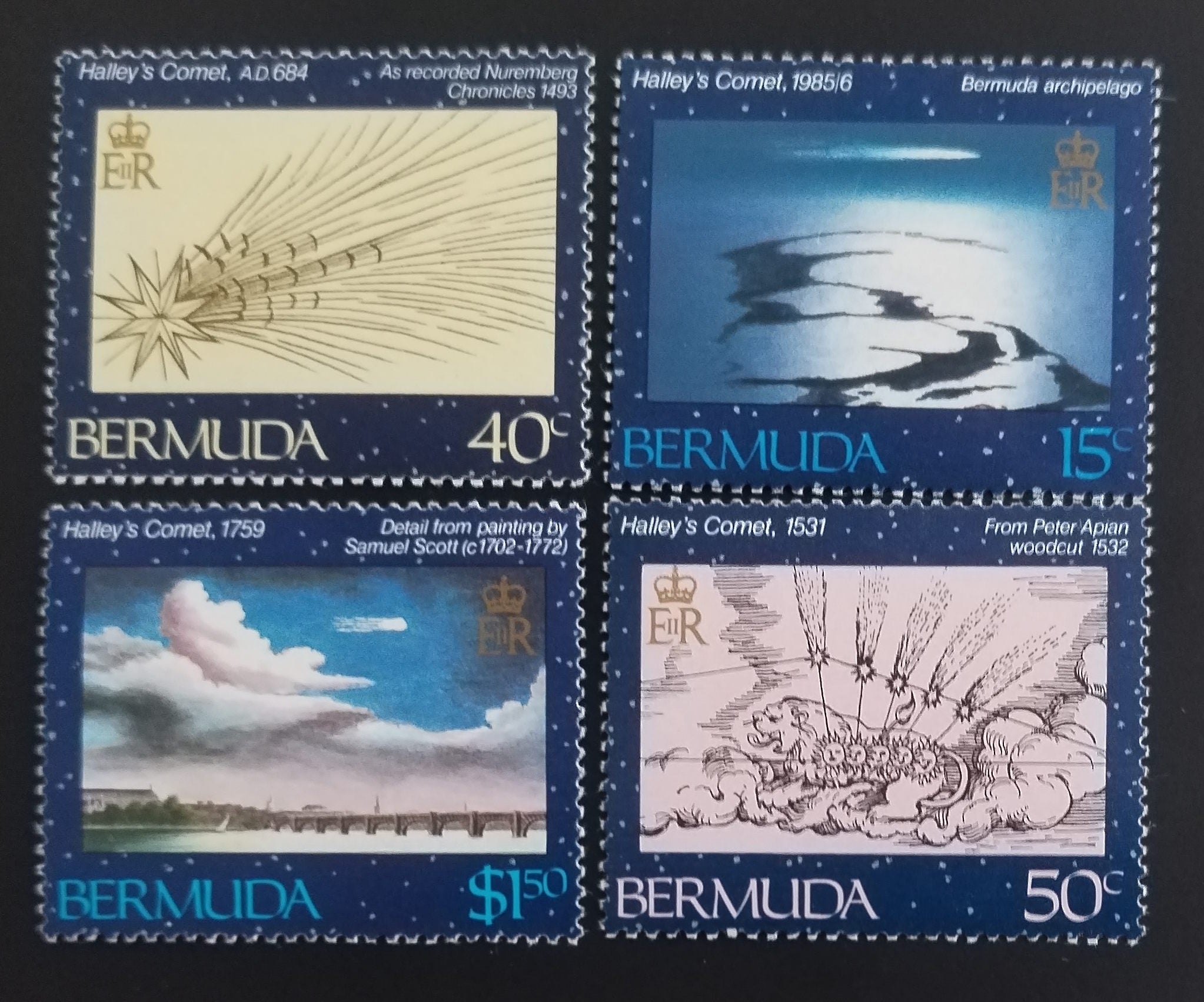 Bermudy 1985 Halleyova kometa, Vesmír