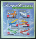 Bhútán 2000 Mi.2169-4 9€ Letadla 20. let, historie dopravy