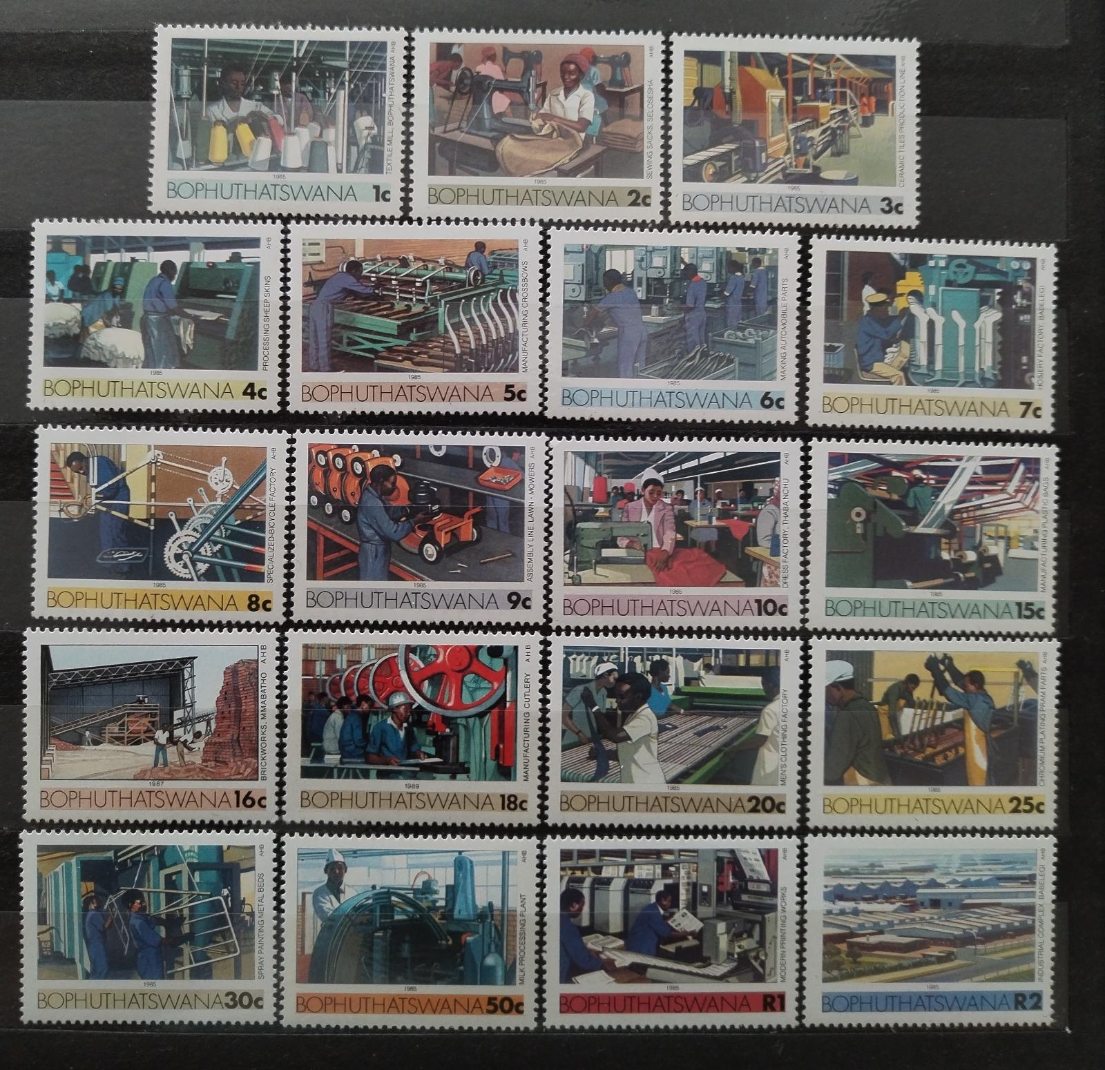Bophuthatswana (JAR) 1985 Definitiva: Průmysl a výroba země