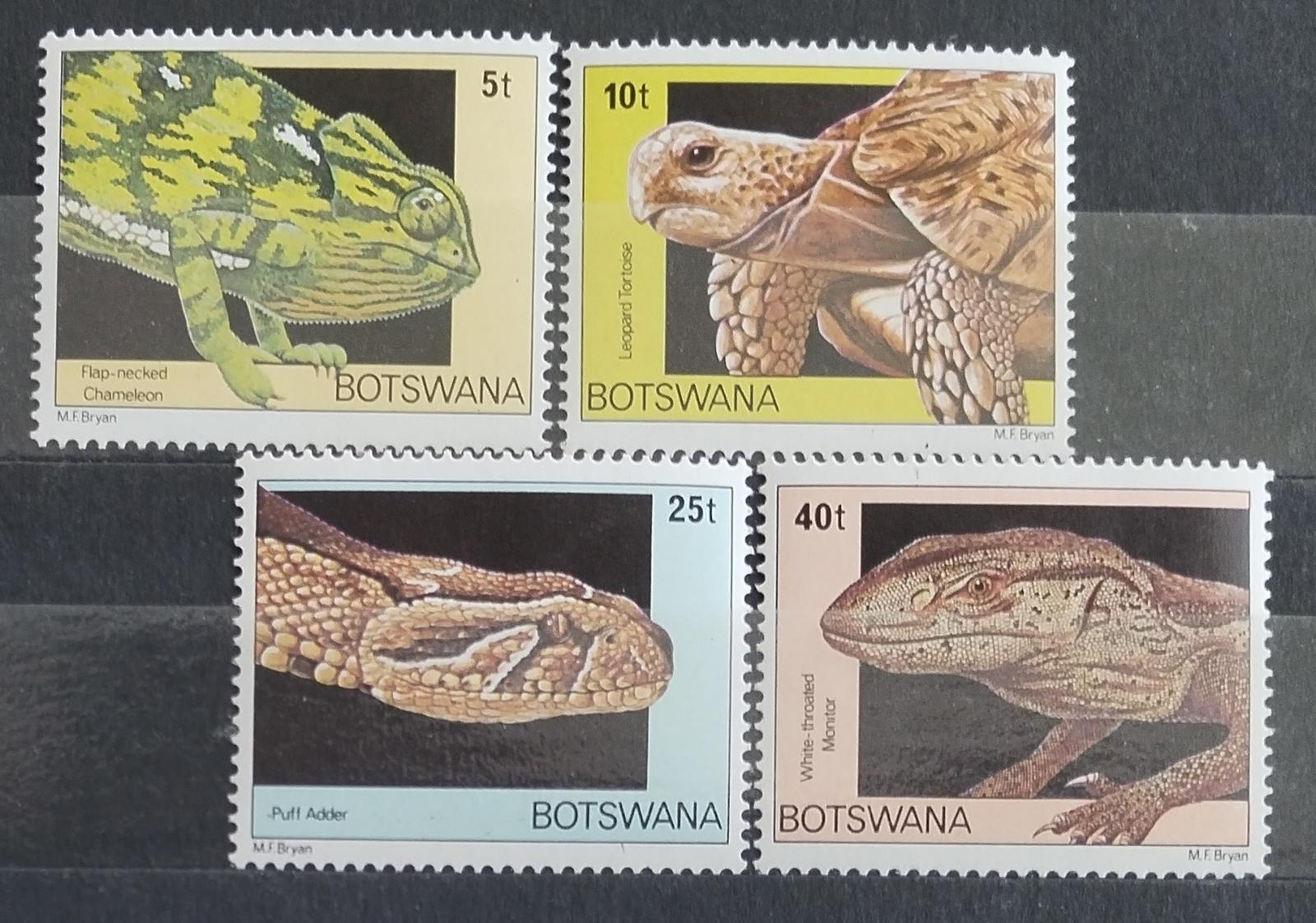 Botswana 1980 Plazi a ještěři