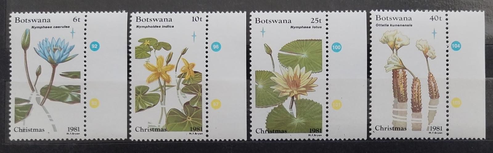 Botswana 1981 26€ Lotosové květiny a flora Afriky, Vánoce