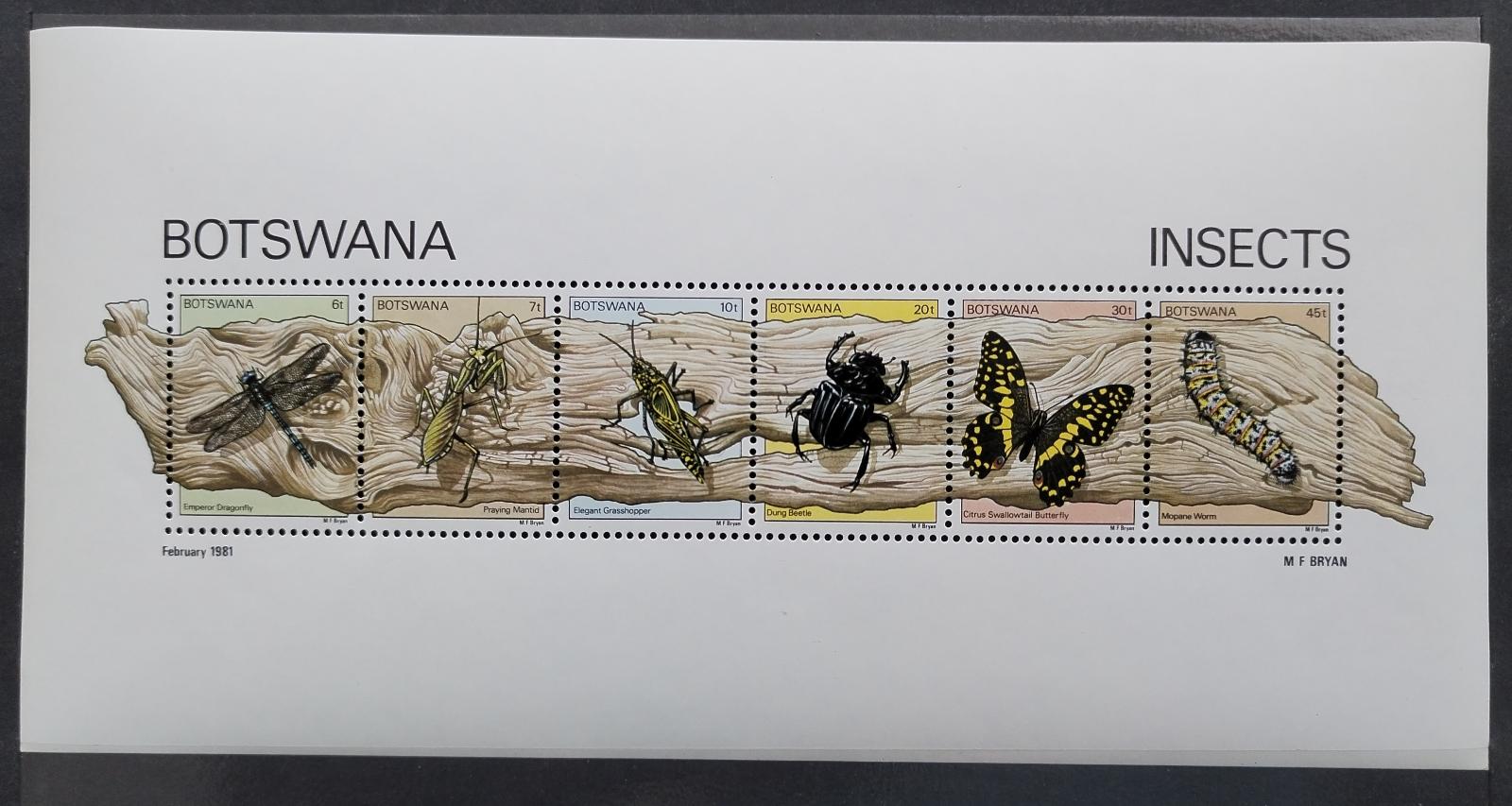 Botswana 1981 Hmyz a brouci země