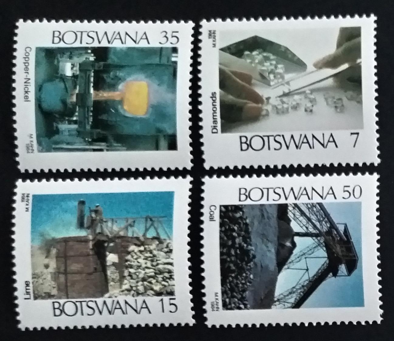 Botswana 1984 22€ Těžba a průmysl, Diamanty a minerály
