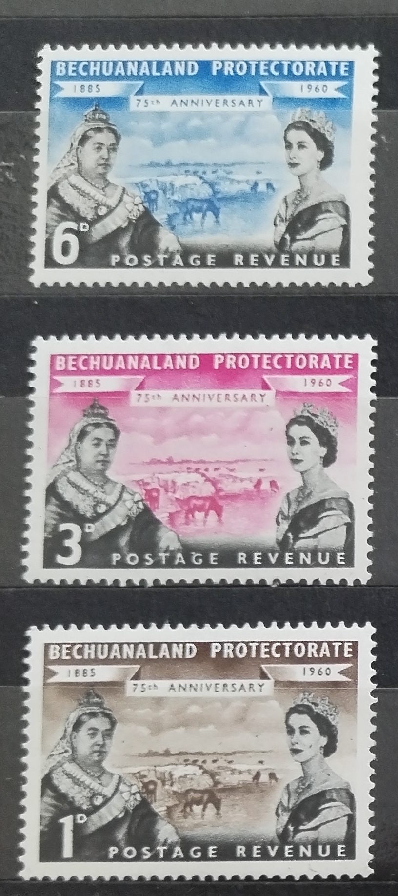 Bečuánsko 1960 Výročí protektorátu, Královna Alžběta a Viktorie