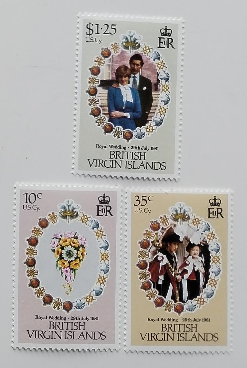 Br. Panenské ostrovy 1981 Svatba princezny Diany a krále Karla III.