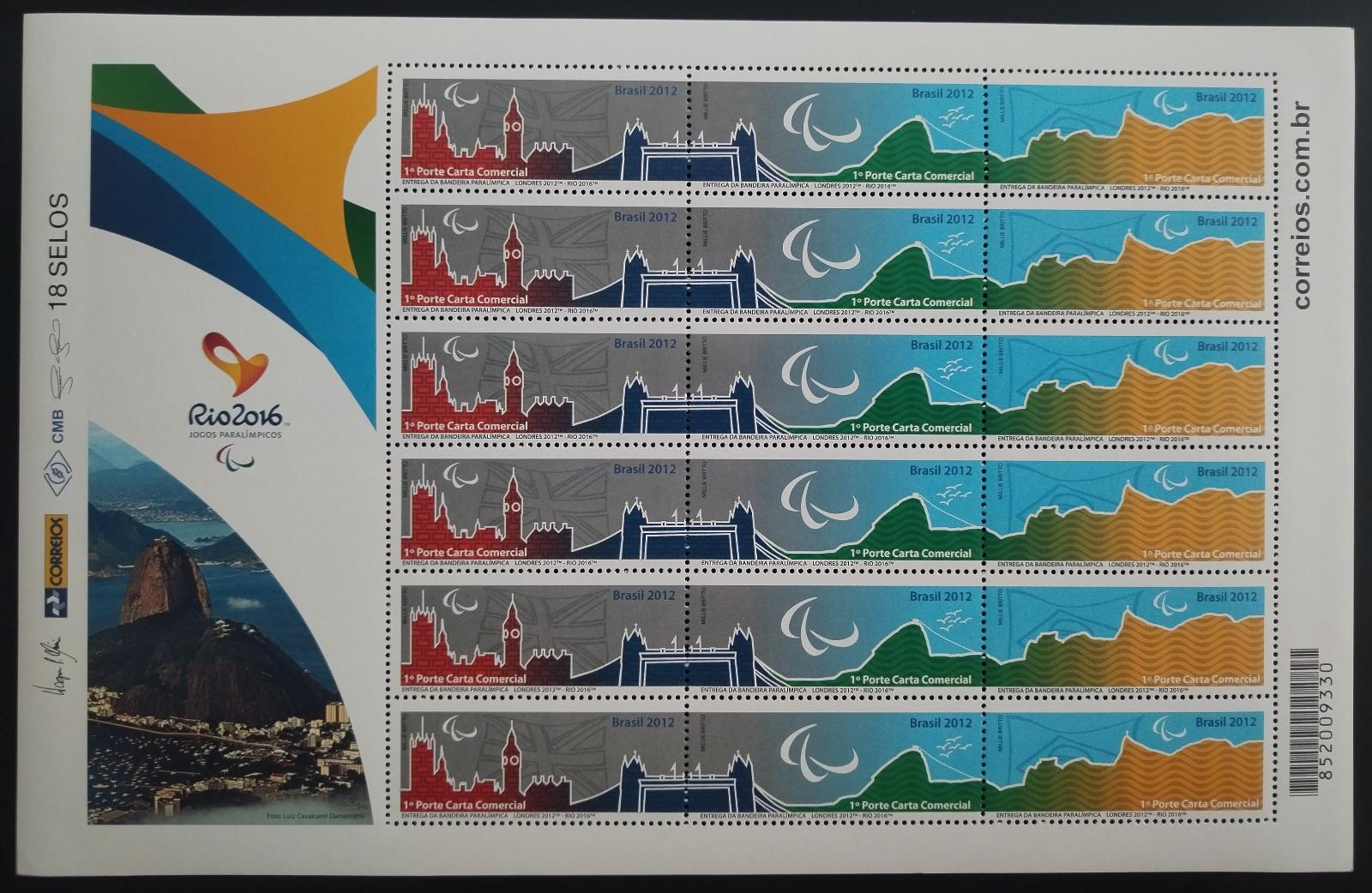 Brazílie 2012 Olympijské hry Londýn a Rio - předání pochodně, ARCH