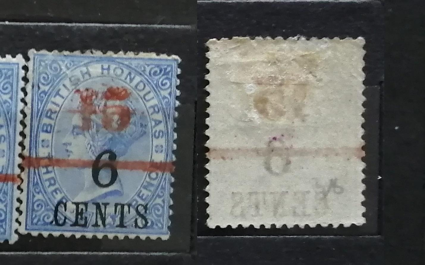 British Honduras 1891 - přetisk SG50 19£