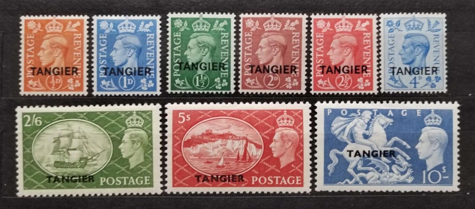 Britská pošta v Maroku 1950 60£ Komplet přetisků Tanger/Tangier