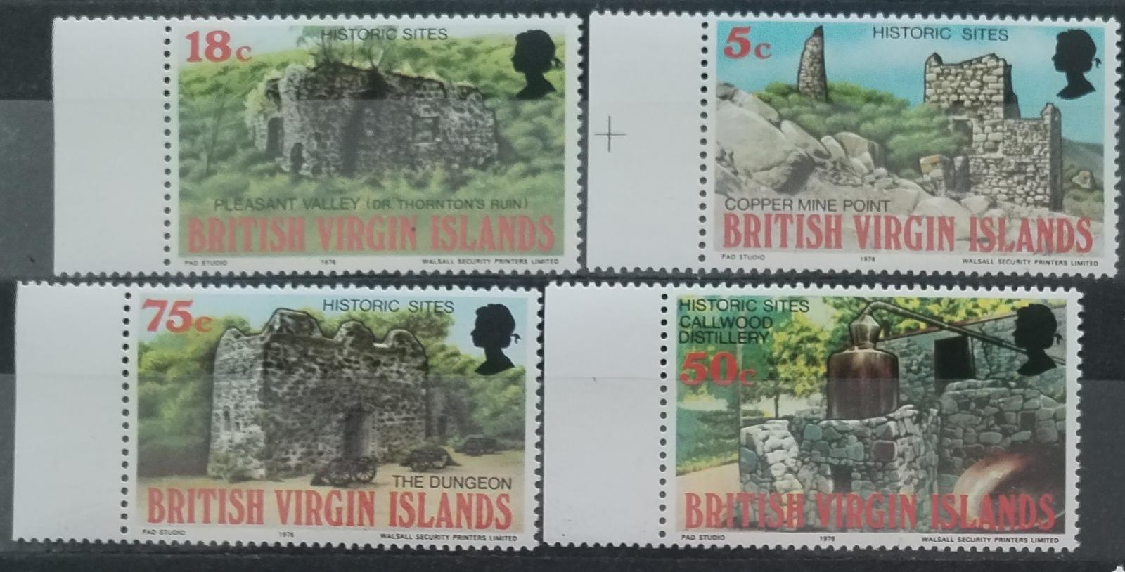 Britské Panenské ostrovy 1976 Historické památky a opevnění