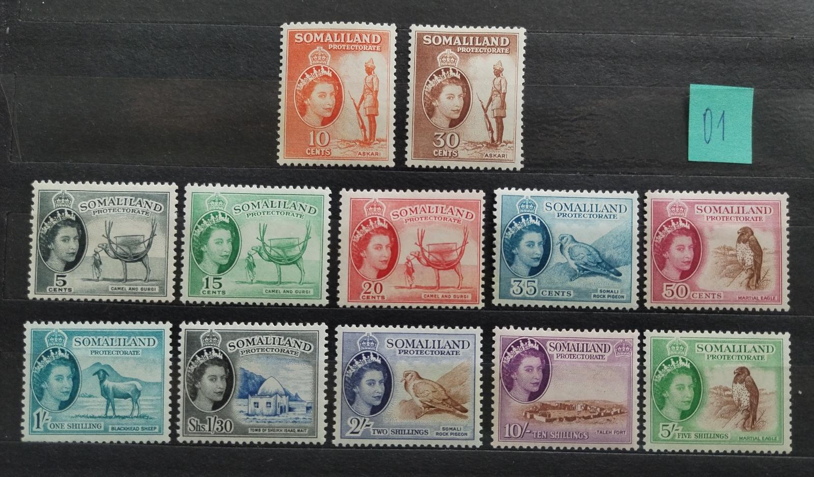 Britské Somálsko/Somaliland 1953-8 120£ Definitiva královny Alžběty II