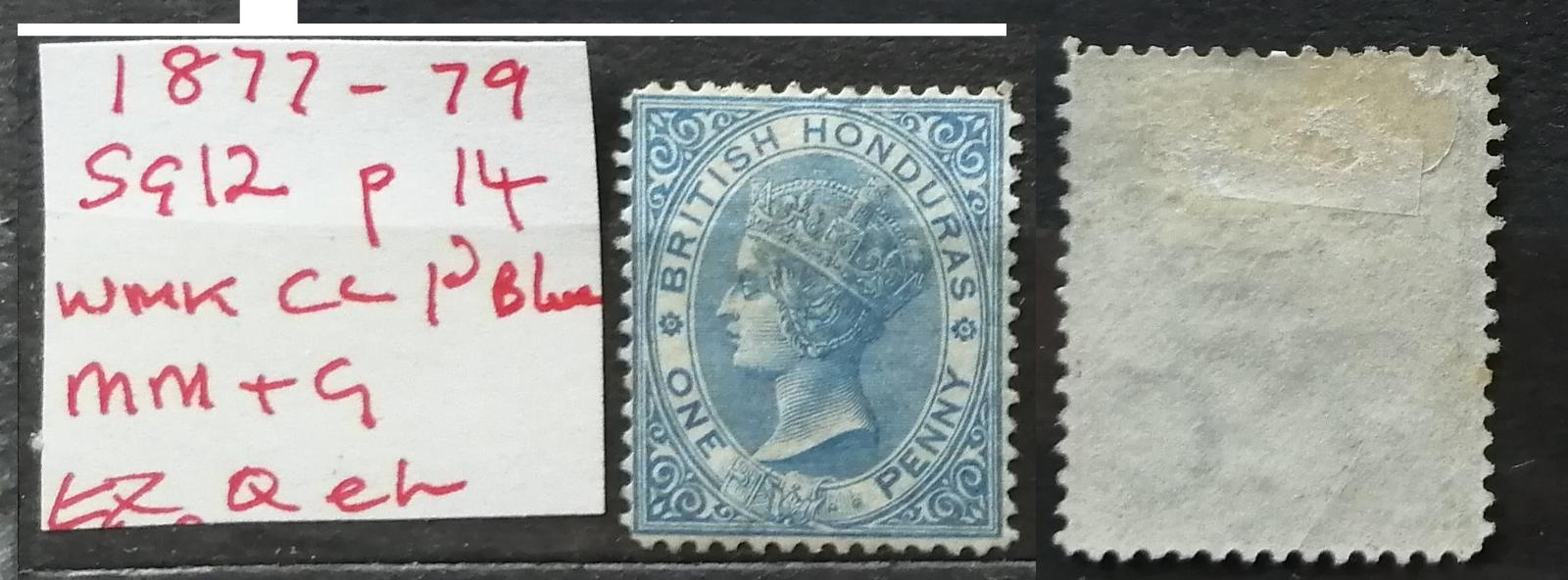 Britský Honduras / Belize 1877-9 - SG12 90£