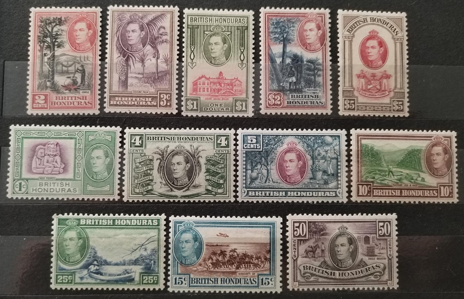 Britský Honduras / Belize 1938-7 200£ Definitiva krále Jiřího VI.