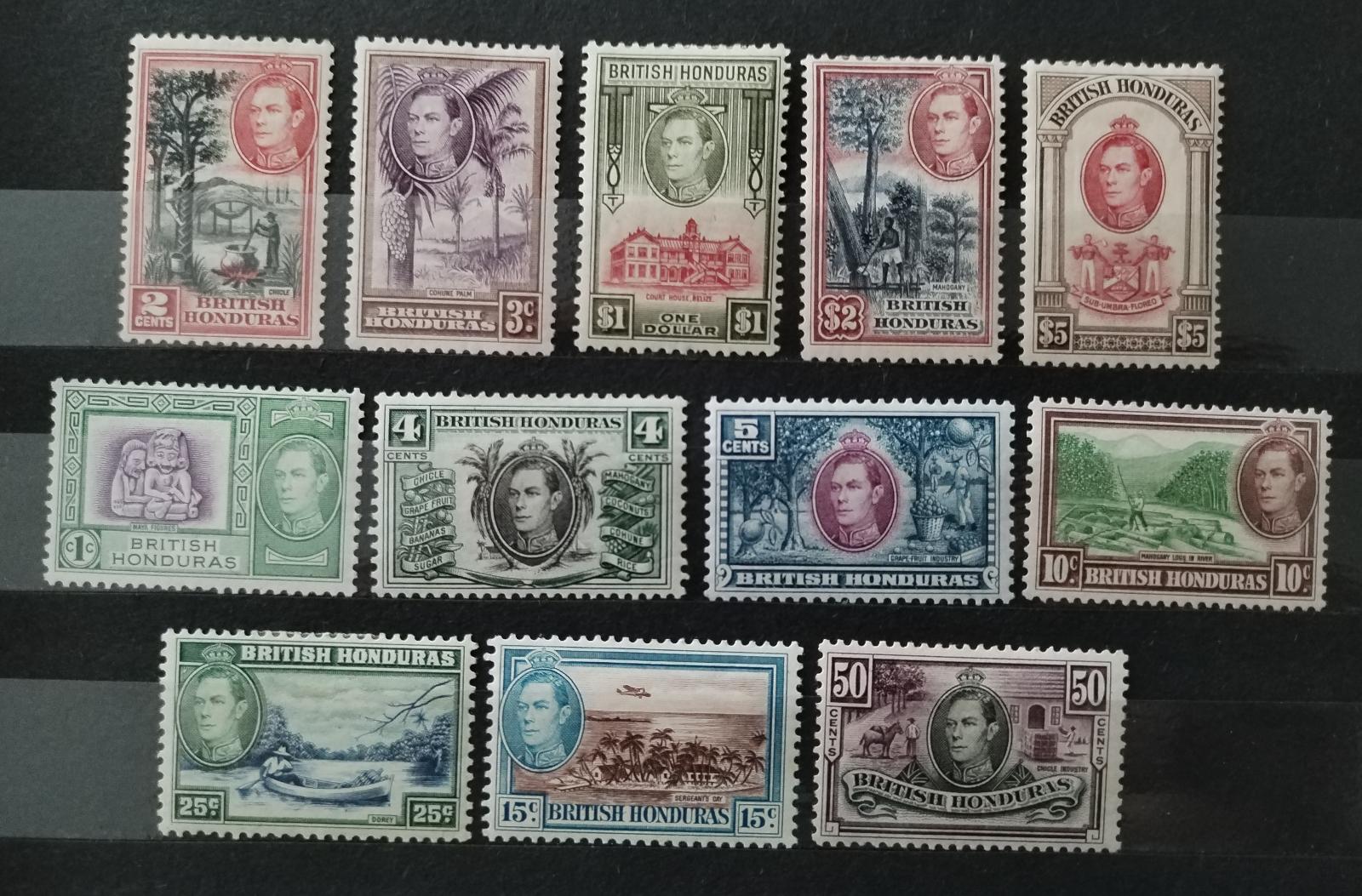 Britský Honduras / Belize 1938-7 200£ Definitiva krále Jiřího VI.