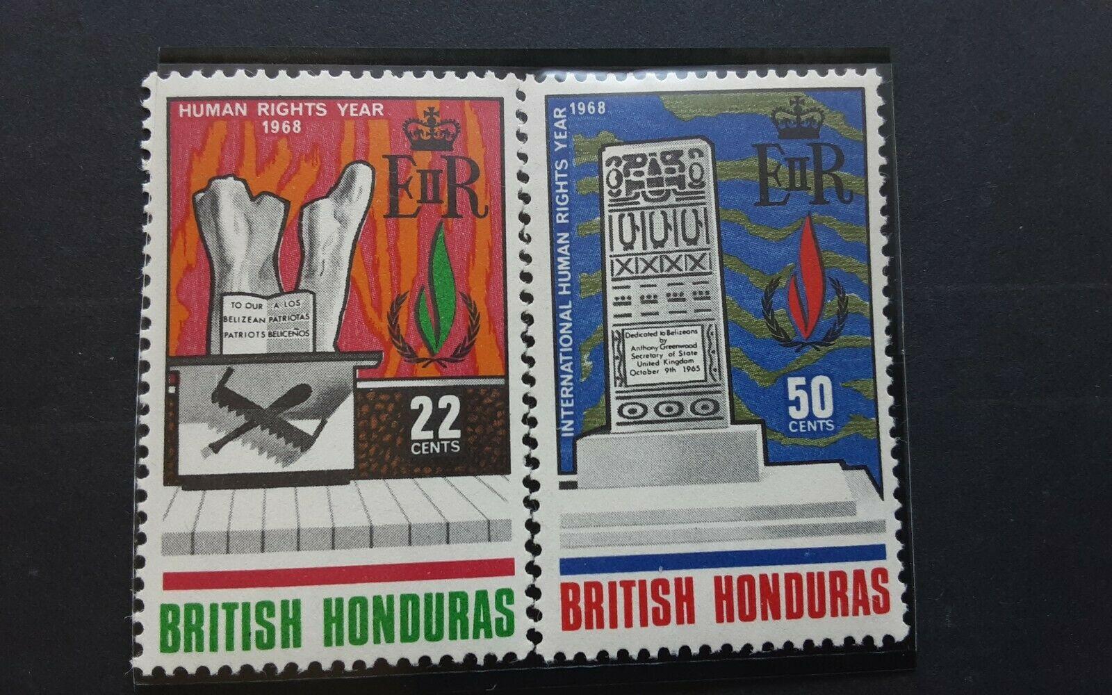 Britský Honduras / Belize 1968 - komplet,mezinárodní rok lidských práv