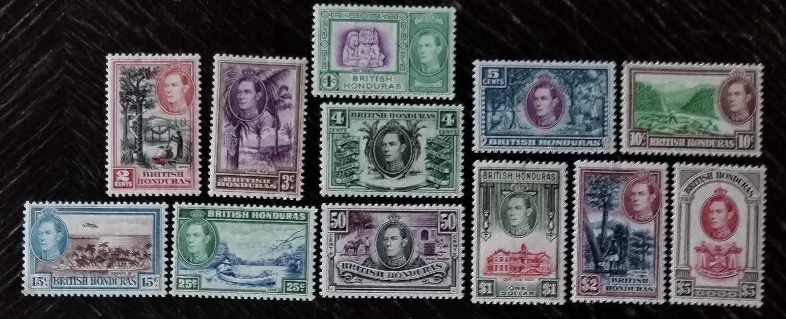 Brtiský Honduras 1938-7 200£ Nádherná definitiva Jiřího VI.