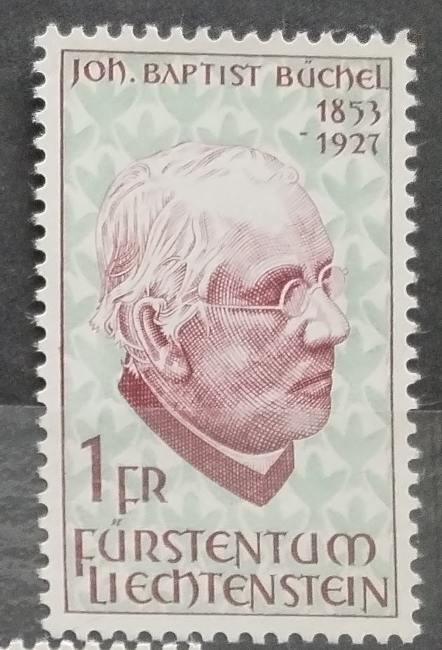 Lichtenštejnsko 1967 Buchel a osobnosti