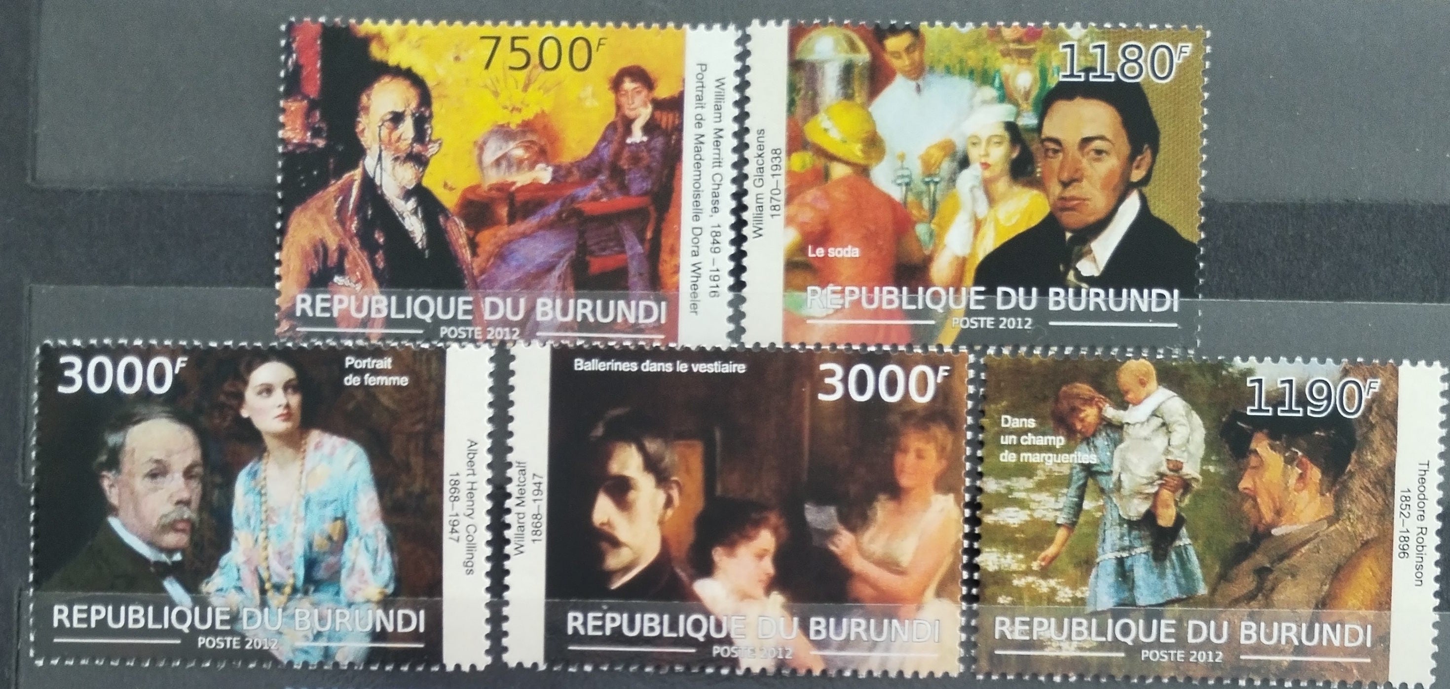Burundi 2012 Umění, Impresionismus a obrazy