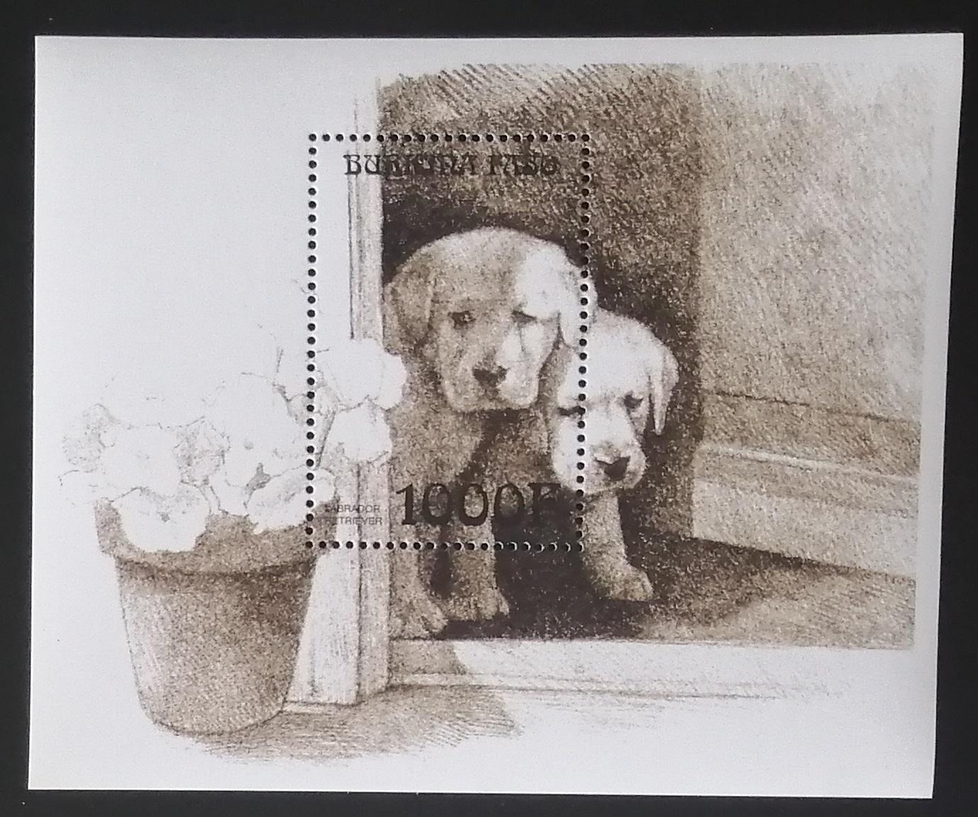 Burkina Faso 1999 Bl.194 5,5€ Psi, labrador retriever