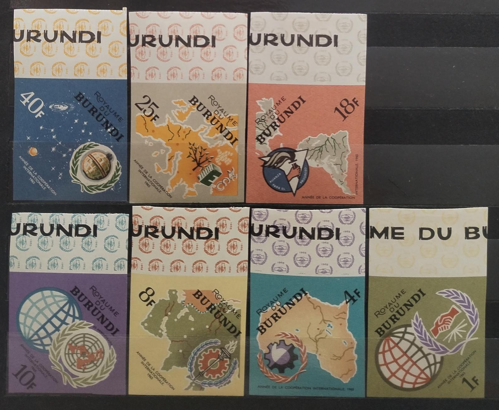 Burundi 1965 Mezinárodní rok spolupráce imperf
