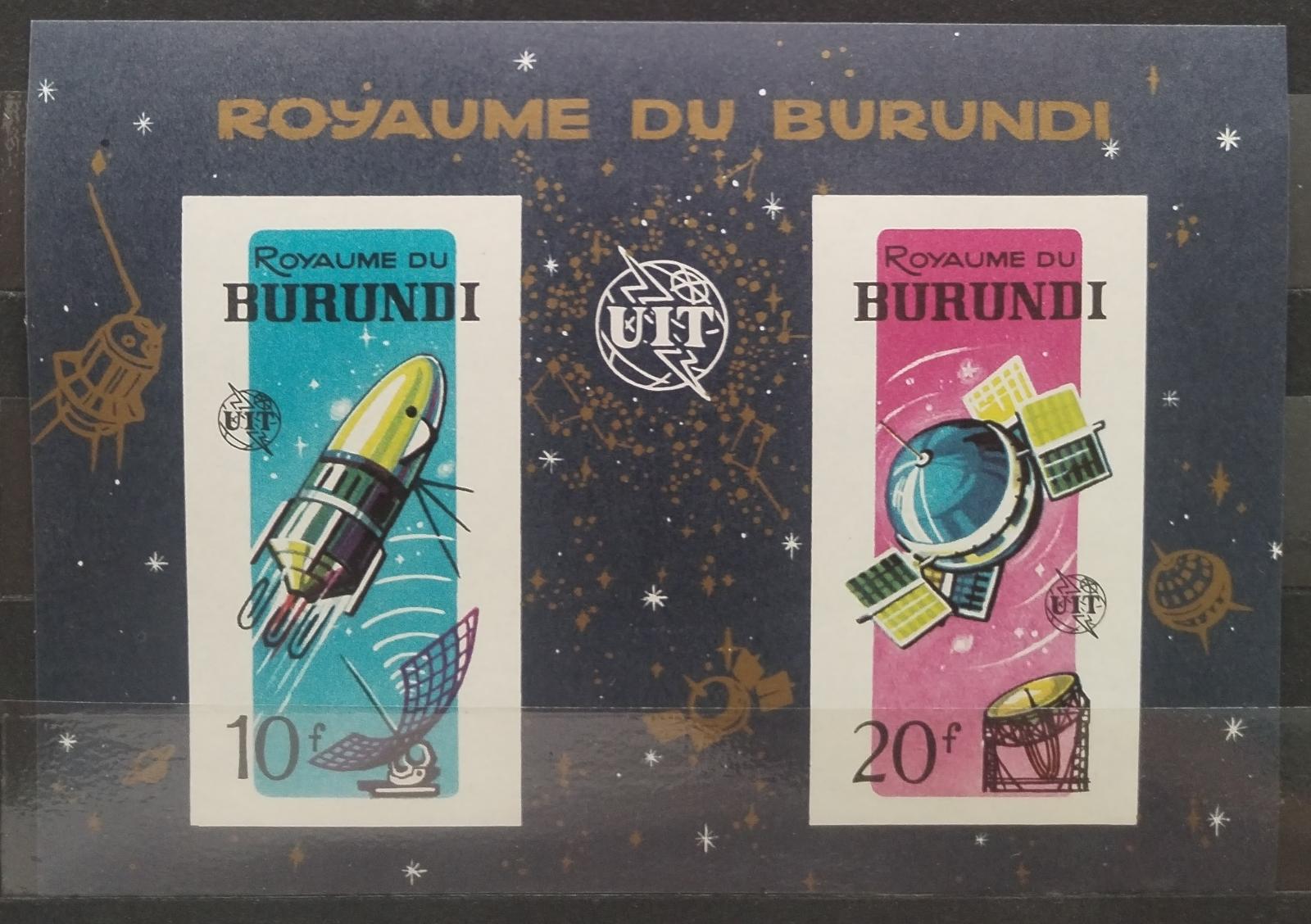 Burundi 1965 Století ITU, Vesmír a kosmos imperf