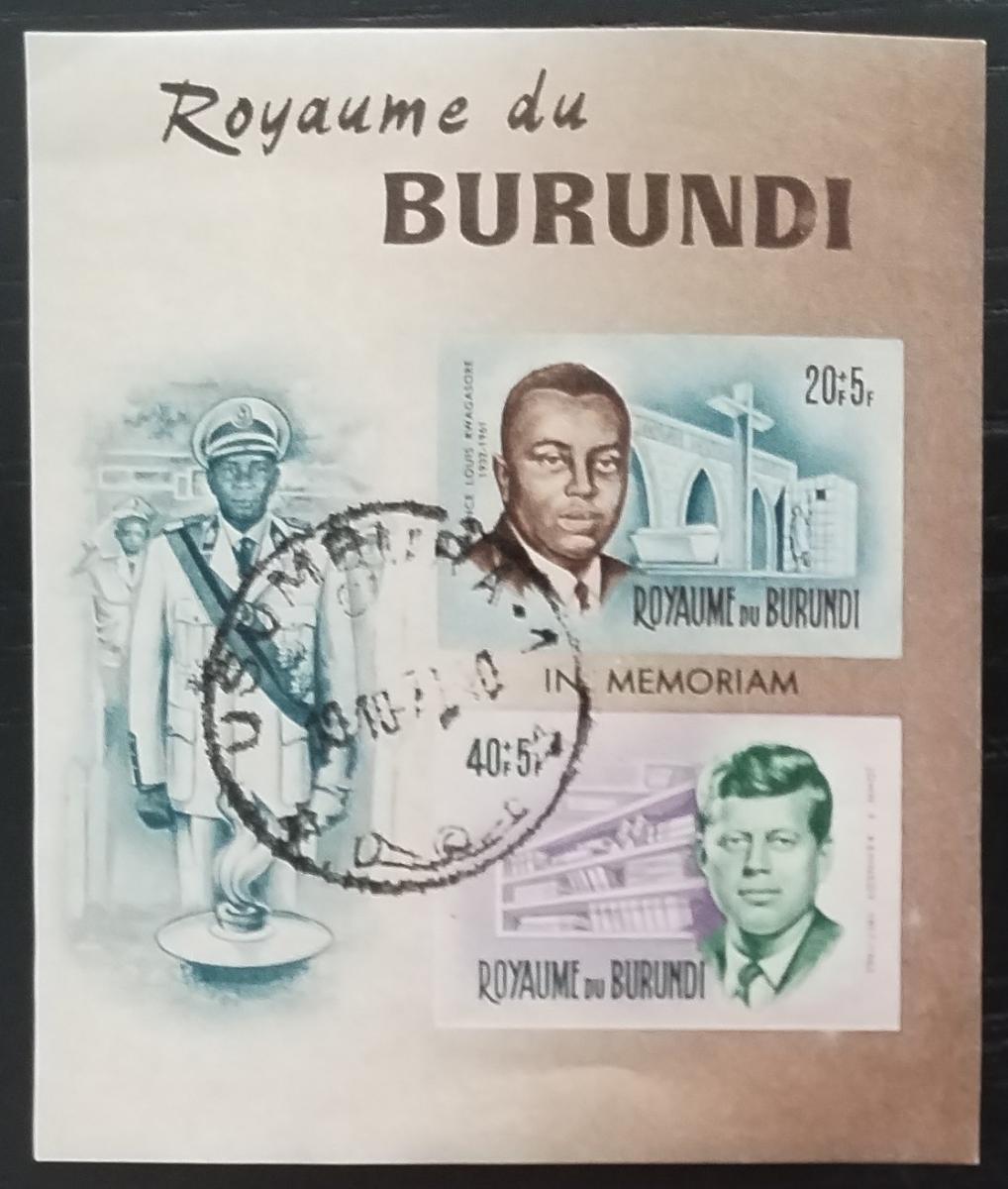 Burundi 1966 SVĚŽÍ LEP CTO - JFK a osobnosti
