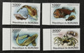 Burundi 2011 Mi.1990-3 9,5€ Mořská fauna, ryby, krabi