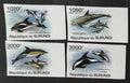 Burundi 2011 Mi.2054-7 9,5€ Delfíni, mořská fauna a ryby, imperf.