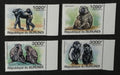 Burundi 2011 Mi.2078-1 9,5€ Opice, makaci, šimpanzi, lidoopové, fauna