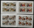Burundi 2011 Mi.2186-9 +38€ Papež Benedikt XVI. a umění, ČTYŘBLOKY