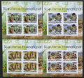 Burundi 2011 Mi.2206-9 +38€ Skauting a aktivity, ČTYŘBLOKY IMP.