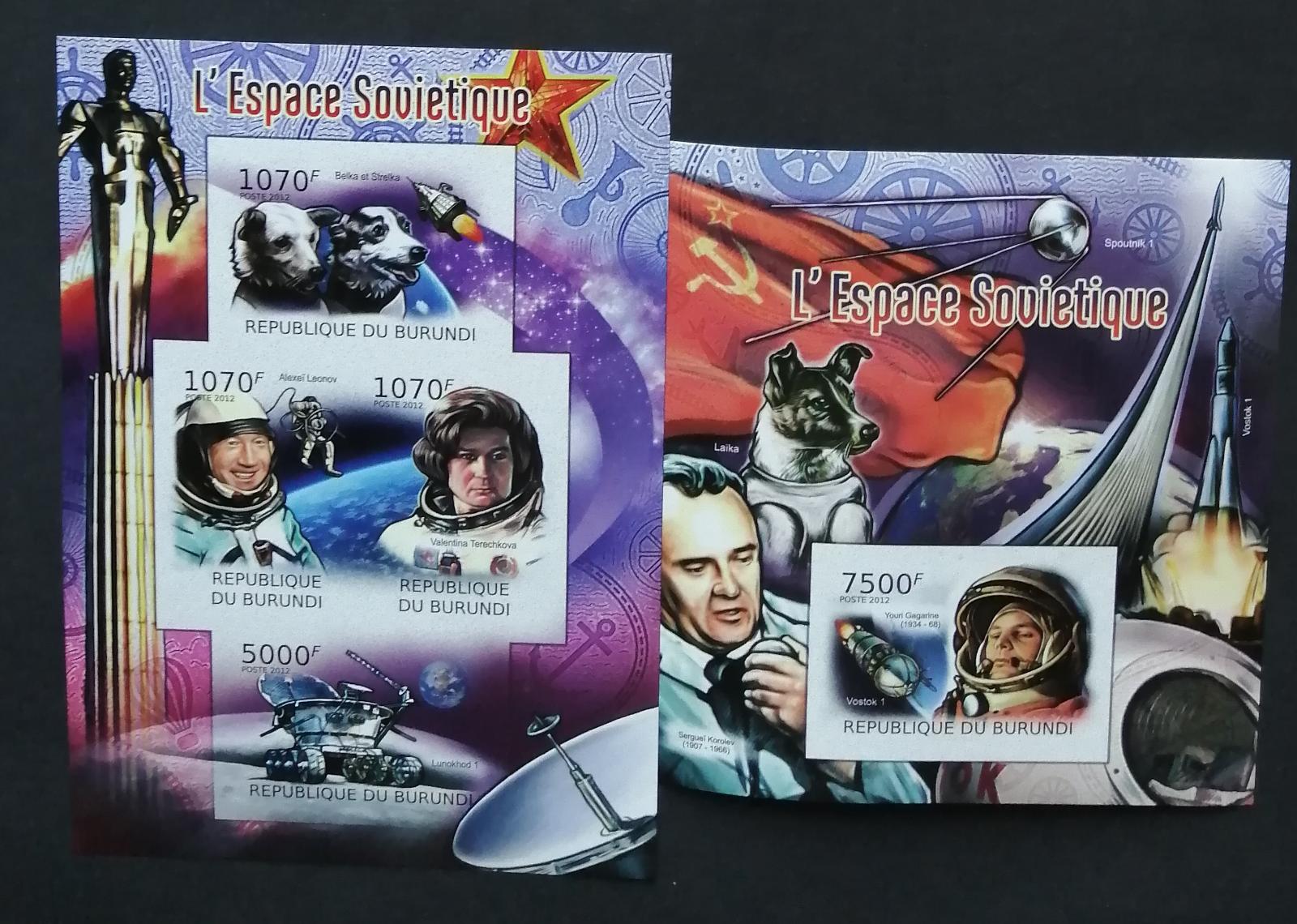 Burundi 2012 Mi.2426-9+Bl.218 19€ Sovětský vesmírný program IMP.