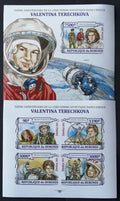 Burundi 2013 Mi.3123-6+Bl.349 19€ Těreškovová a 50 let ve vesmíru IMP.
