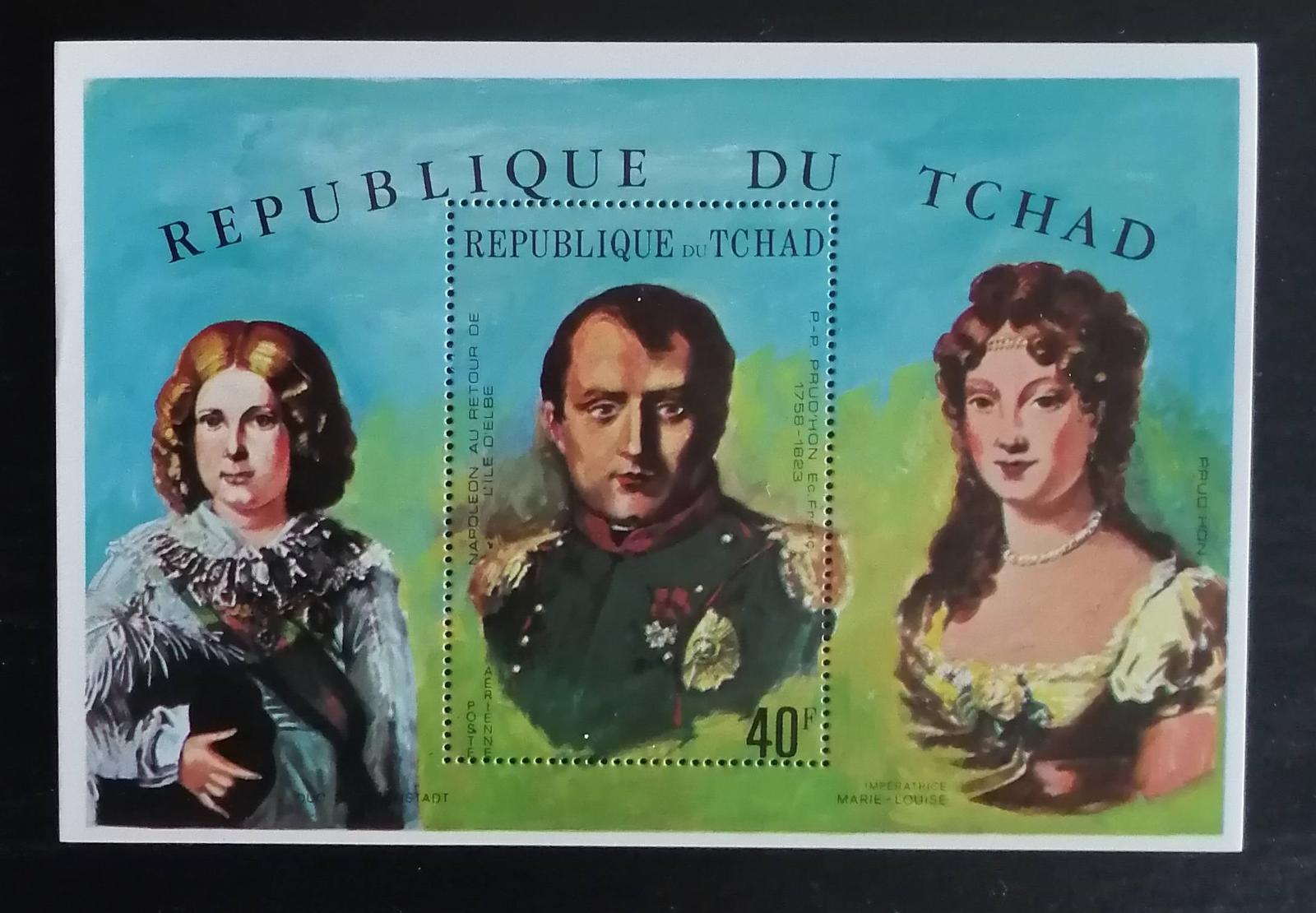 Čad 1971 Bl. 17A 10€ - 150. výročí smrti Napoleona Bonaparte