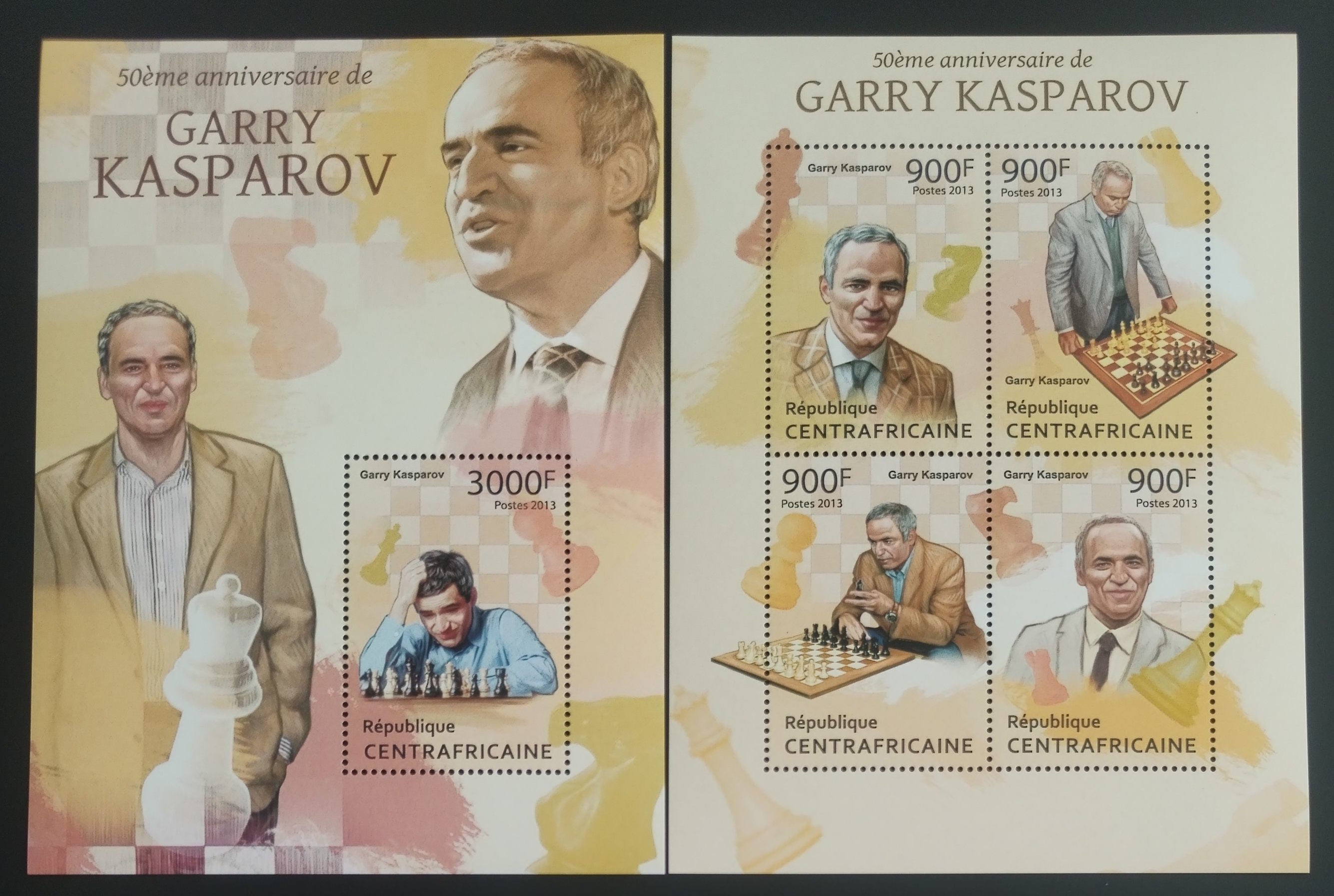Středoafrická rep. 2013 Narozeniny Garry Kasparova, Šachy