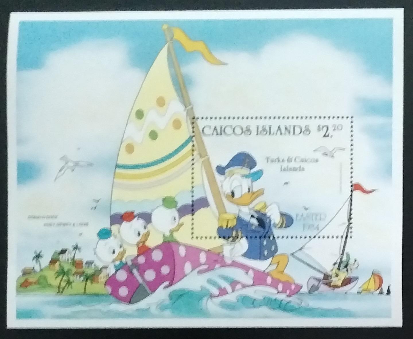 Caicos ostrovy 1984 DISNEY a Velikonoce Kačera Donalda