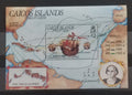 Caicos ostrovy 1991 Kolumbus a lodě (skvrny)