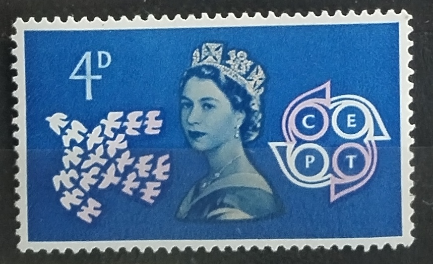 Velká Británie 1961 EUROPA a královna - 4d