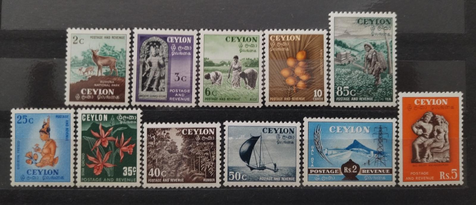 Ceylon 1951 45£ Definitiva ostrovních výjevů po 5R (bez 10R komplet)