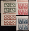 Chile 1950 Výročí Světové poštovní unie, UPU (1949) ČTYŘBLOKY