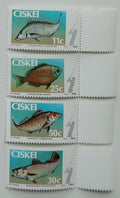 Ciskei (JAR) 1985 Mi.70-3 4,5€ Ryby a fauna vod země