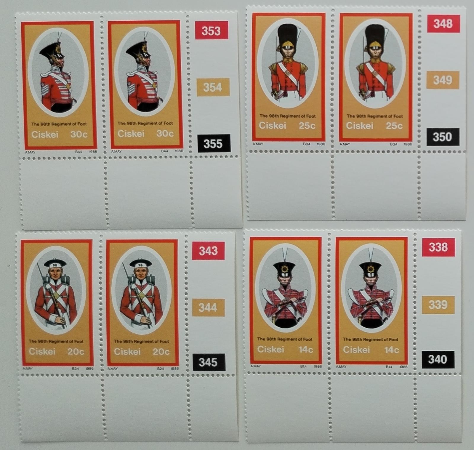 Ciskei (JAR) 1986 Mi.98-1 Uniformy a britští vojáci, Vojenství PÁR