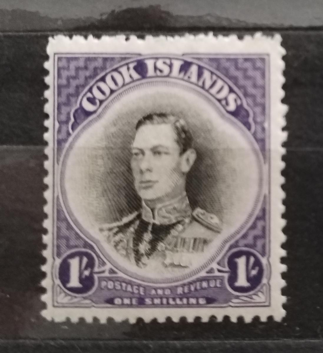 Cookovy ostrovy 1938 10£ Hodnota 1s