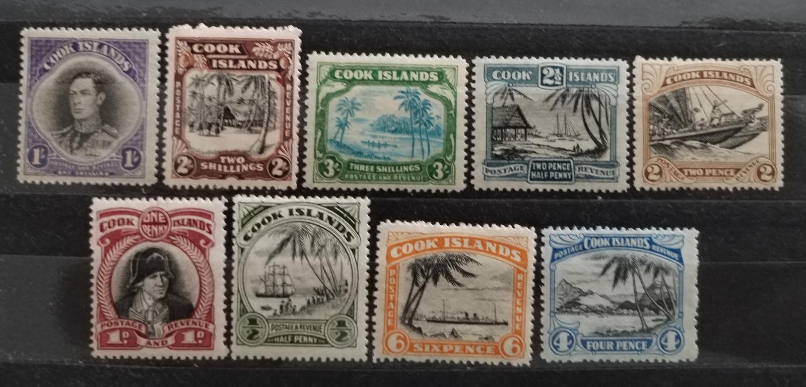 Cookovy ostrovy 1944-6 95£ Ostrovní definitiva Jiří VI.