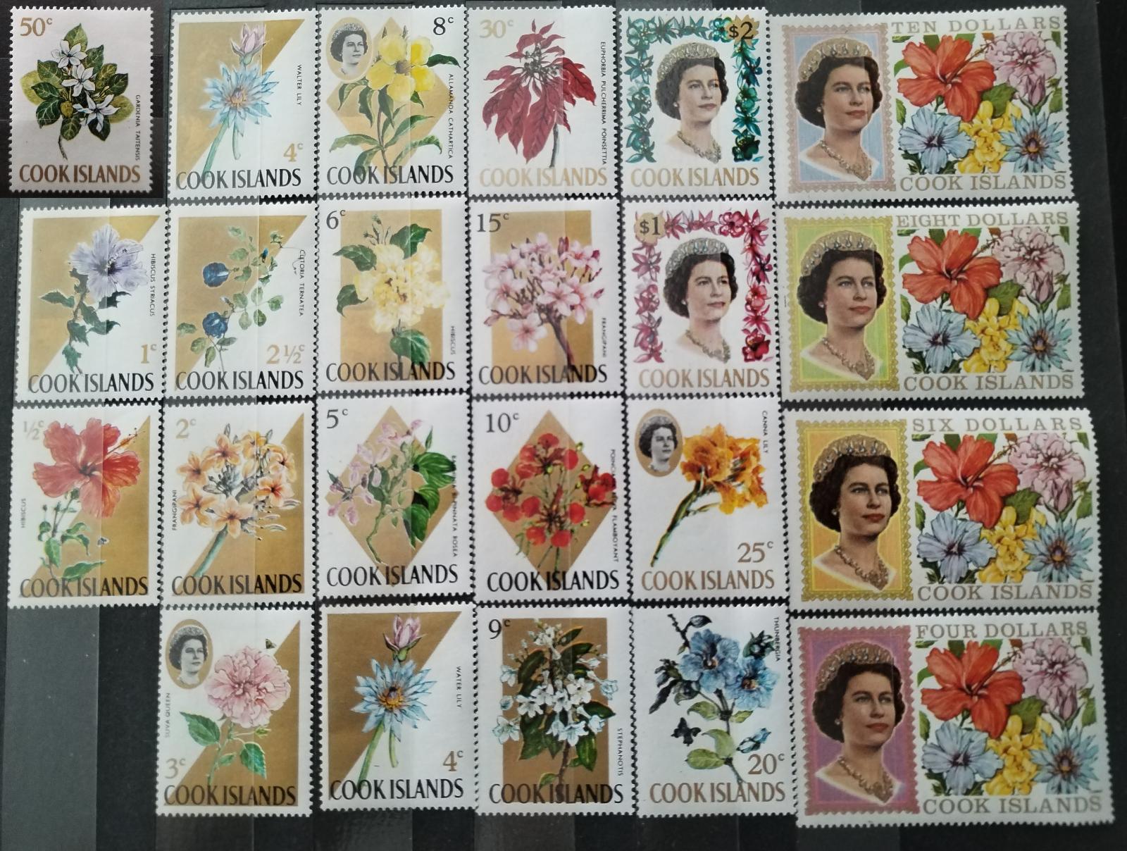 Cookovy ostrovy 1967 30£ Definitiva Alžběty II. - Květiny a flora