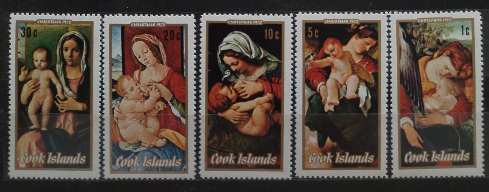 Cookovy ostrovy 1972 Vánoce a středověké umění, Ježíšek a Marie