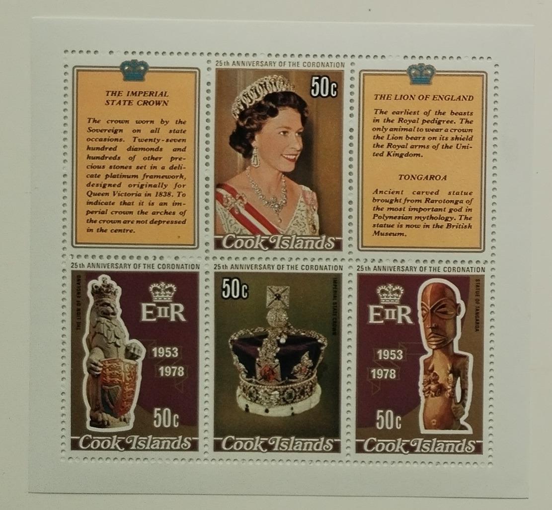 Cookovy ostrovy 1978 Výročí korunovace královny Alžběty II.