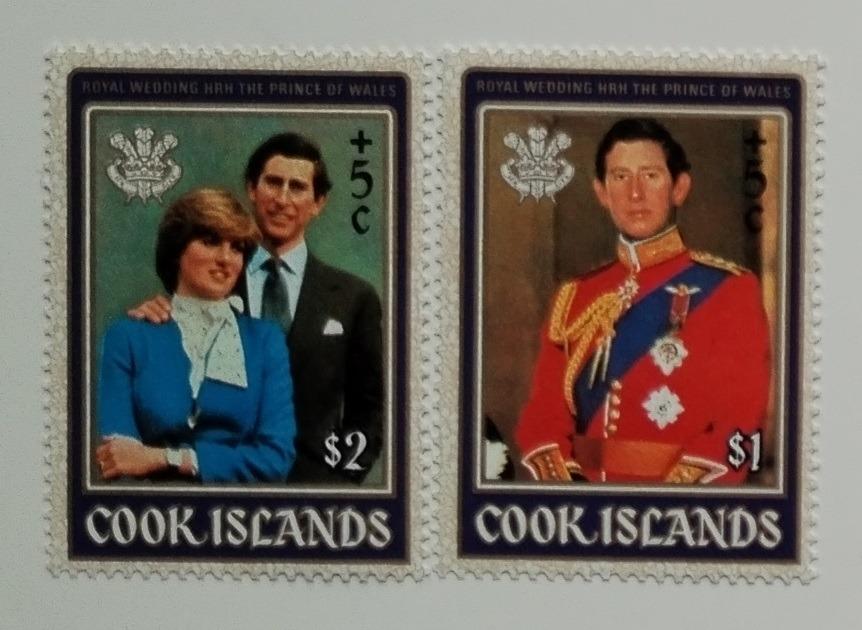 Cookovy ostrovy 1981 7,5€ Charita princezny Diany a krále Karla III.